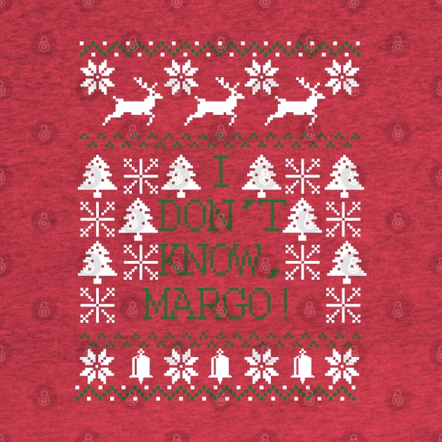 Margo Christmas Movie Vacation Ugly Christmas Pixel Design by JakeRhodes